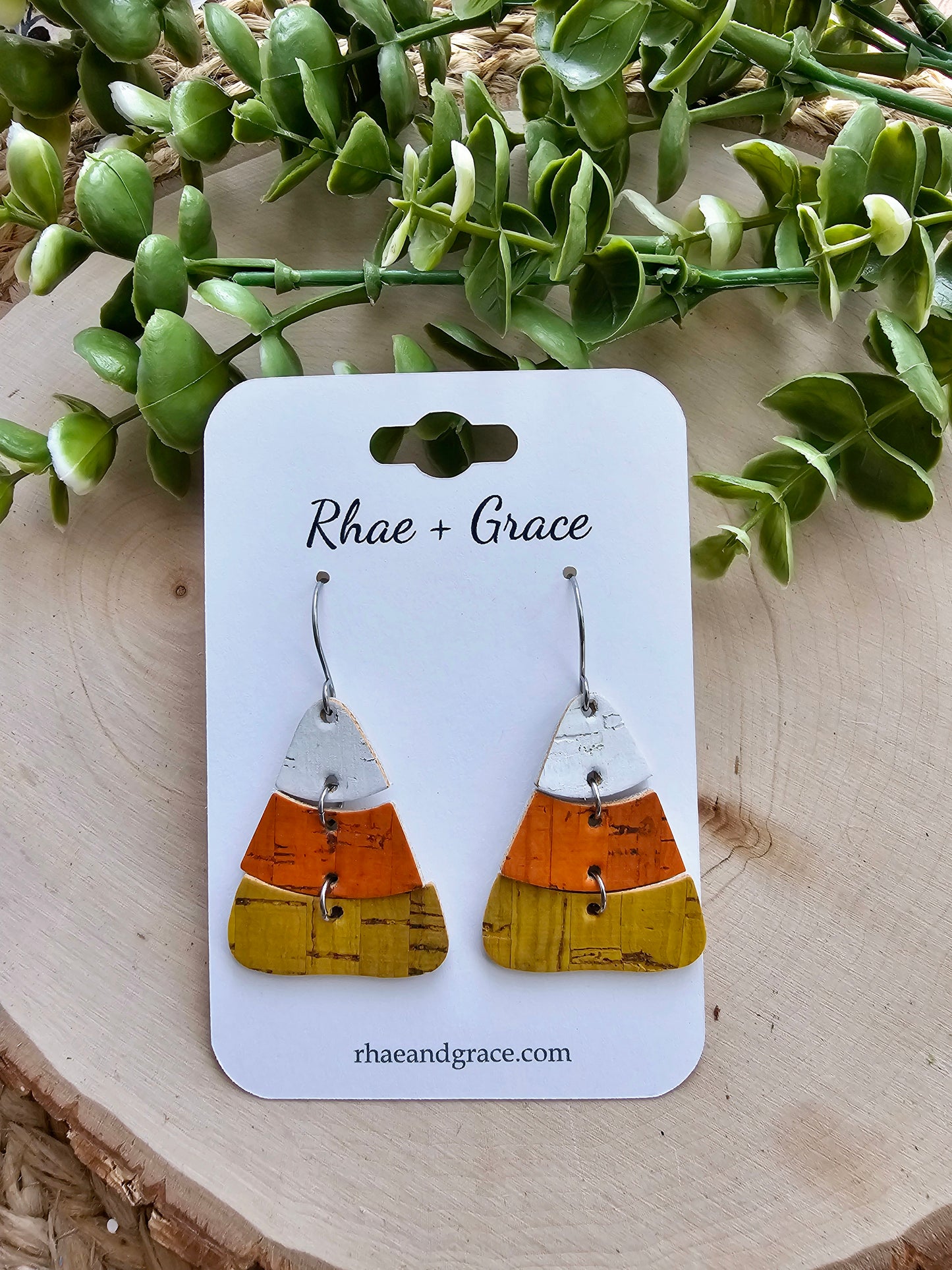 Candy Corn Earrings