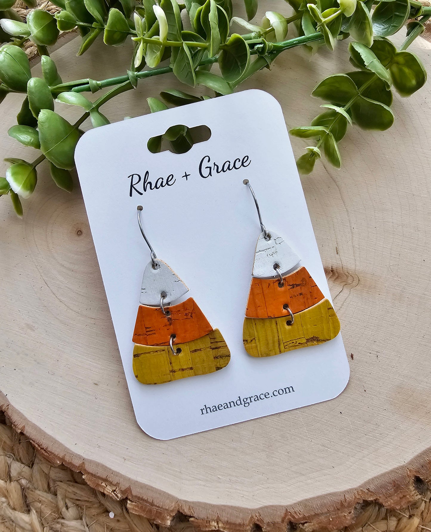Candy Corn Earrings