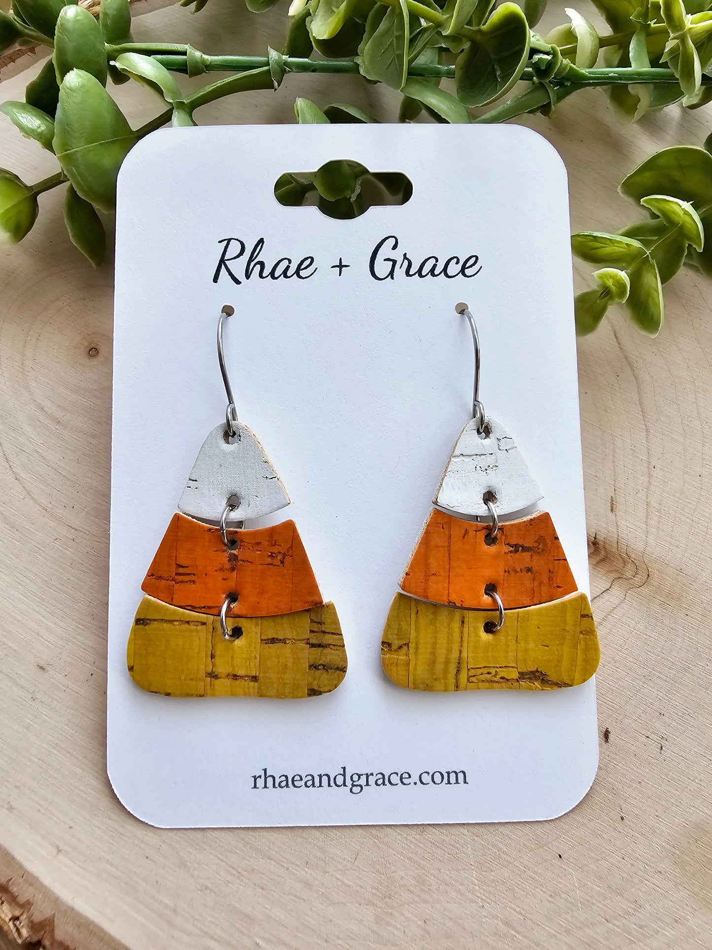 Candy Corn Earrings