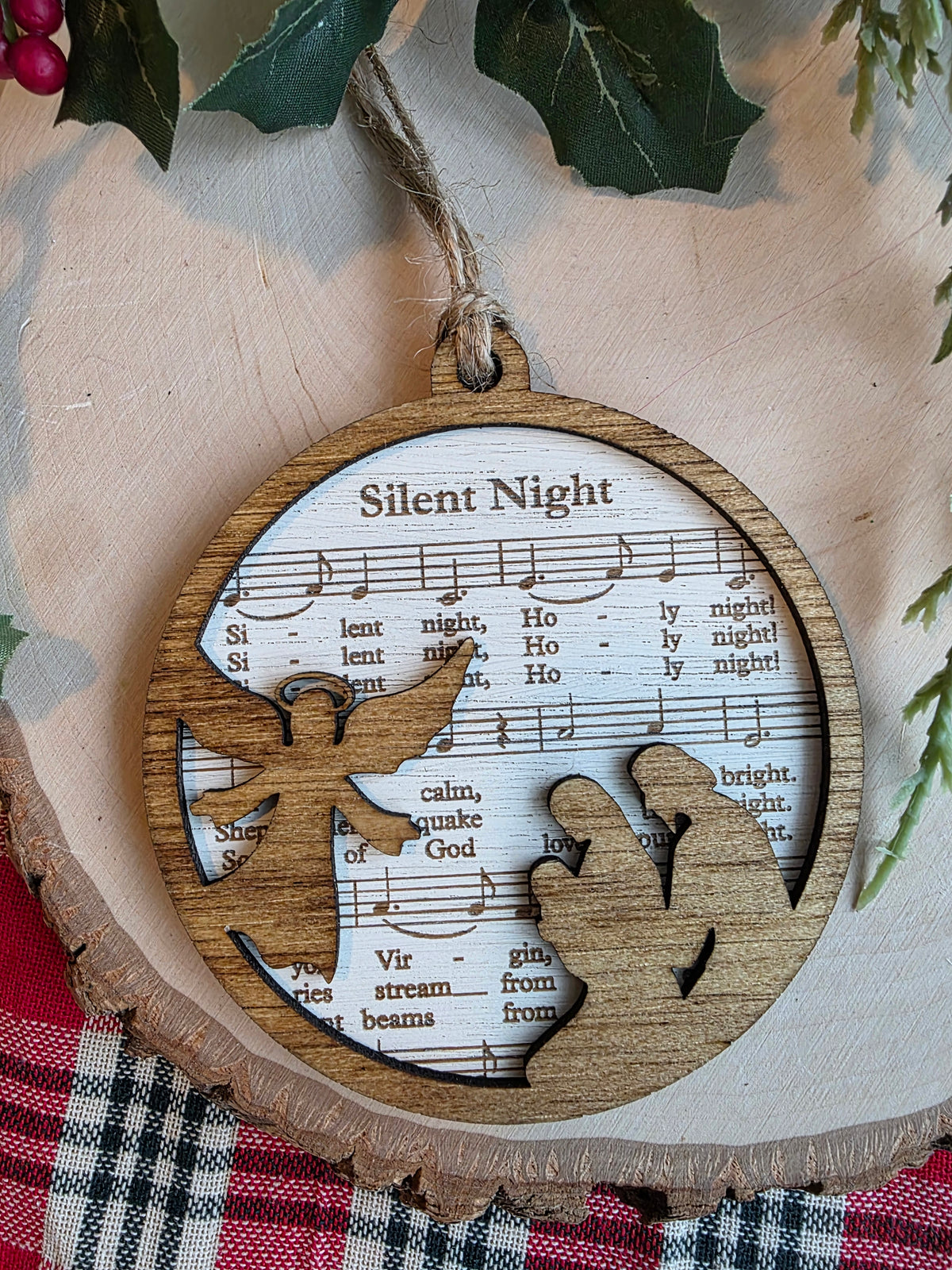 Christmas Hymn Ornament - Silent Night