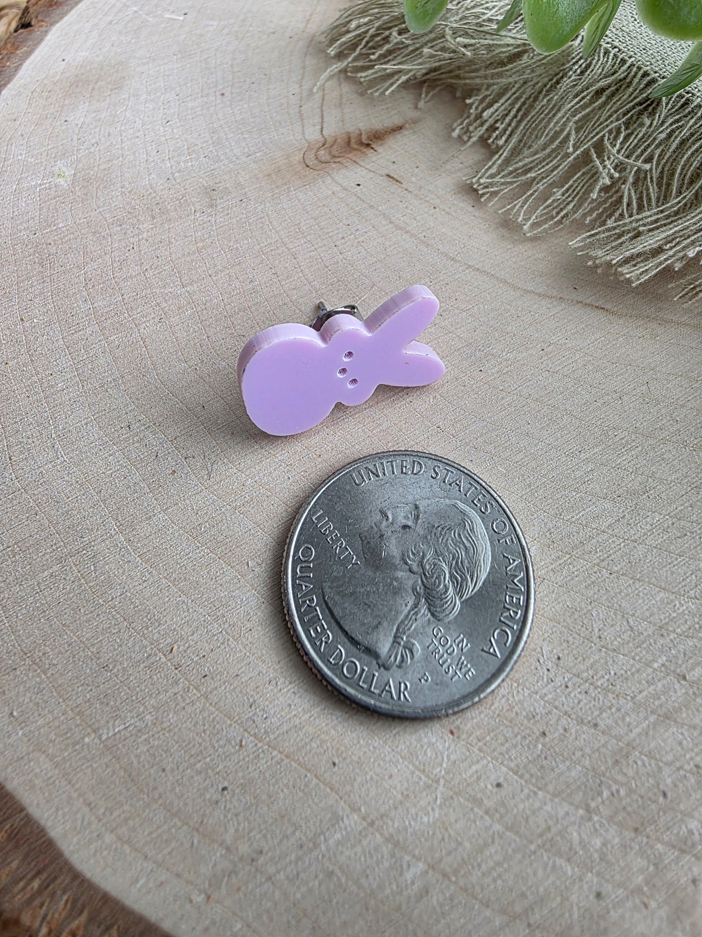 Light Lilac Peep Stud Earrings