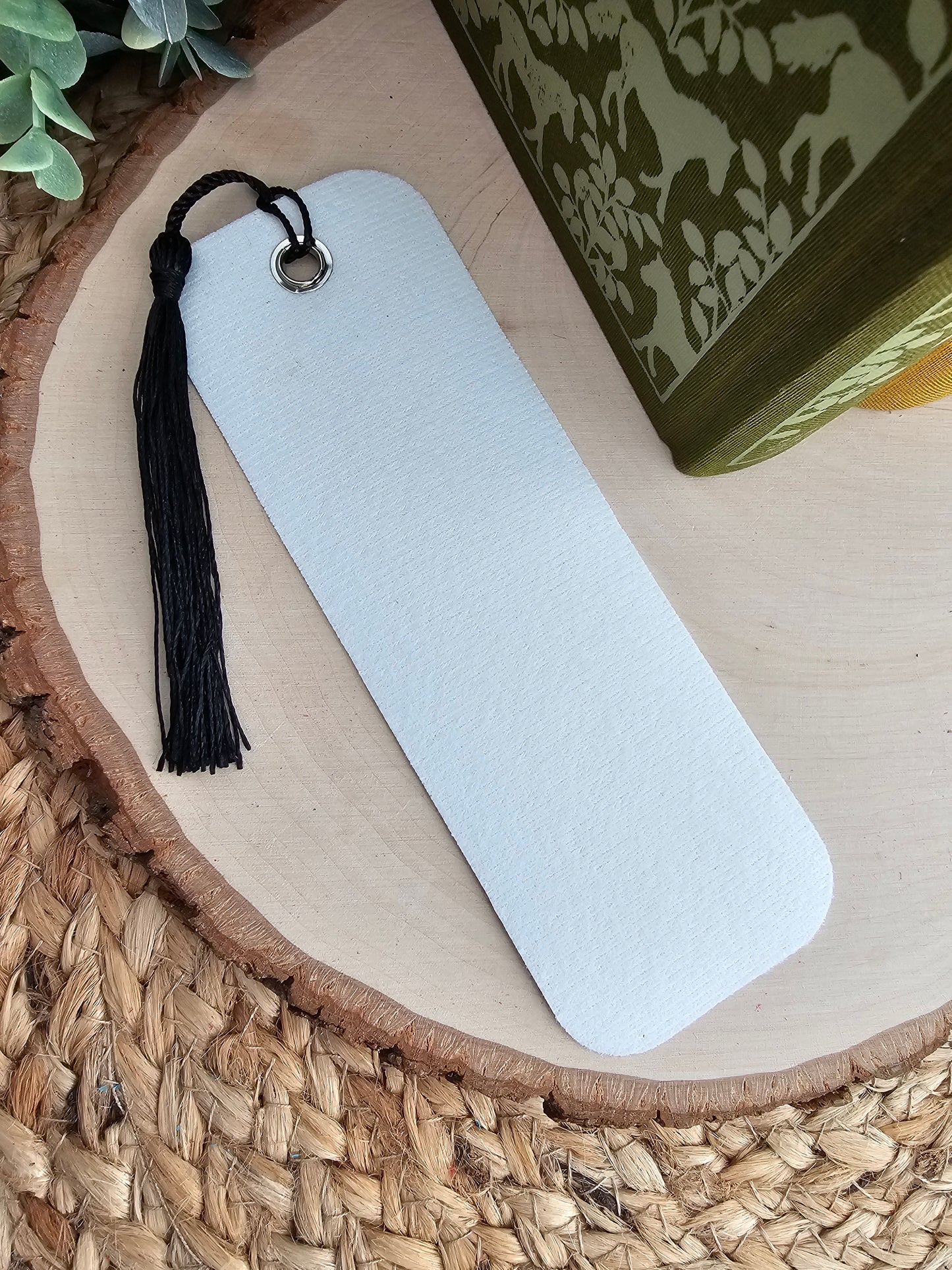 Montana Blooms Faux Leather Bookmark