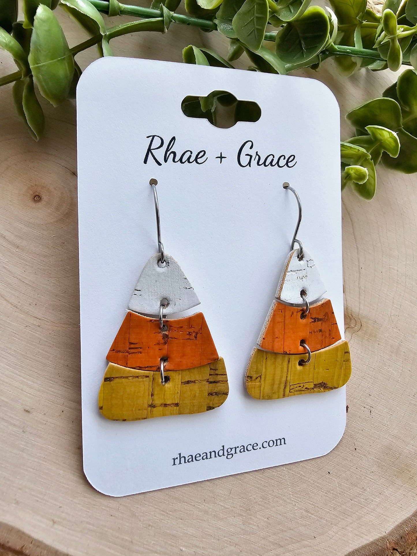 Candy Corn Earrings