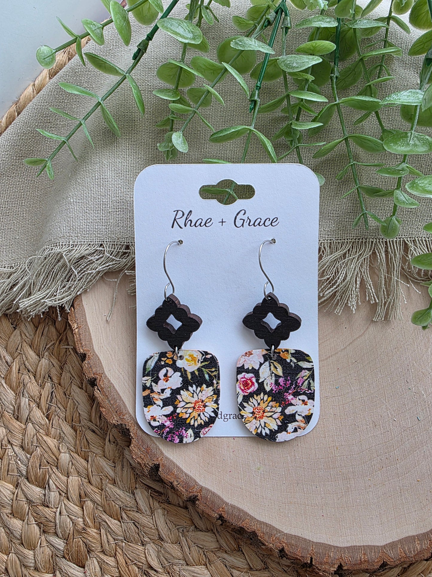 Midnight Dahlia Earrings