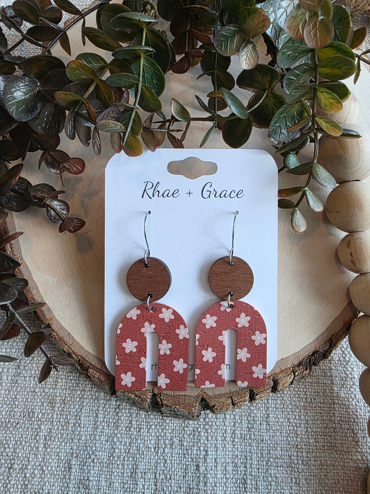 Boho Floral Arch Earrings