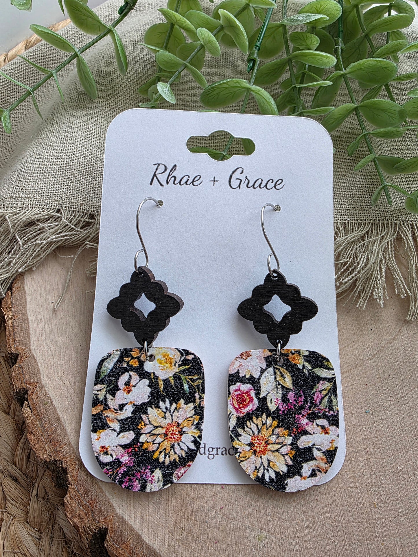 Midnight Dahlia Earrings