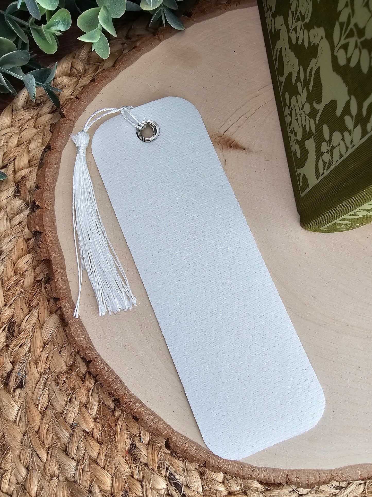 Floral Horse Faux Leather Bookmark