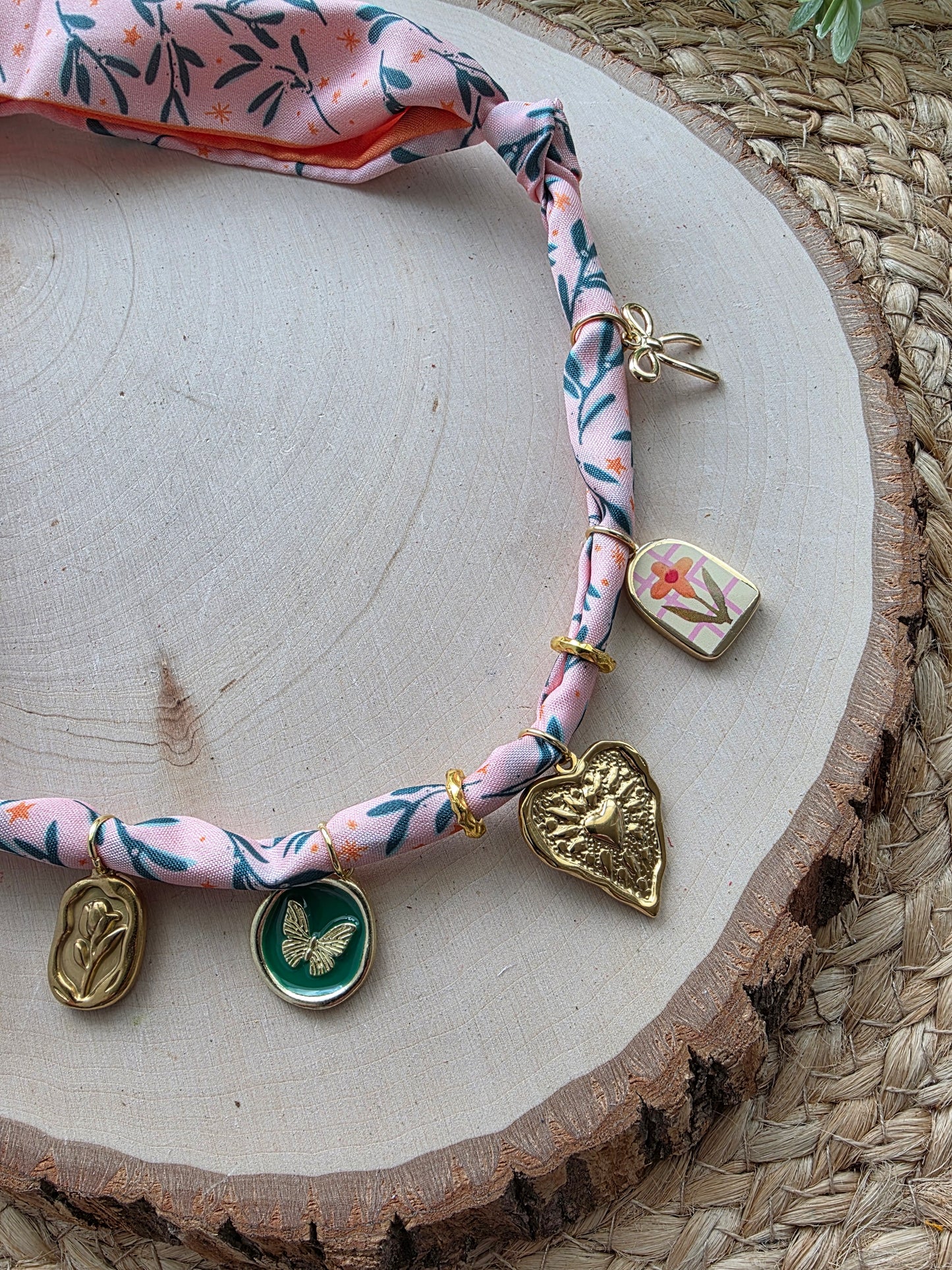 Meadow Daydreams Scarf Charm Necklace