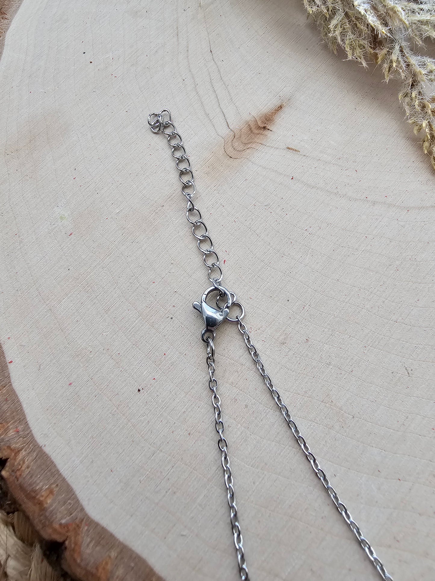 Bow Necklace - Silver Stainless Steel