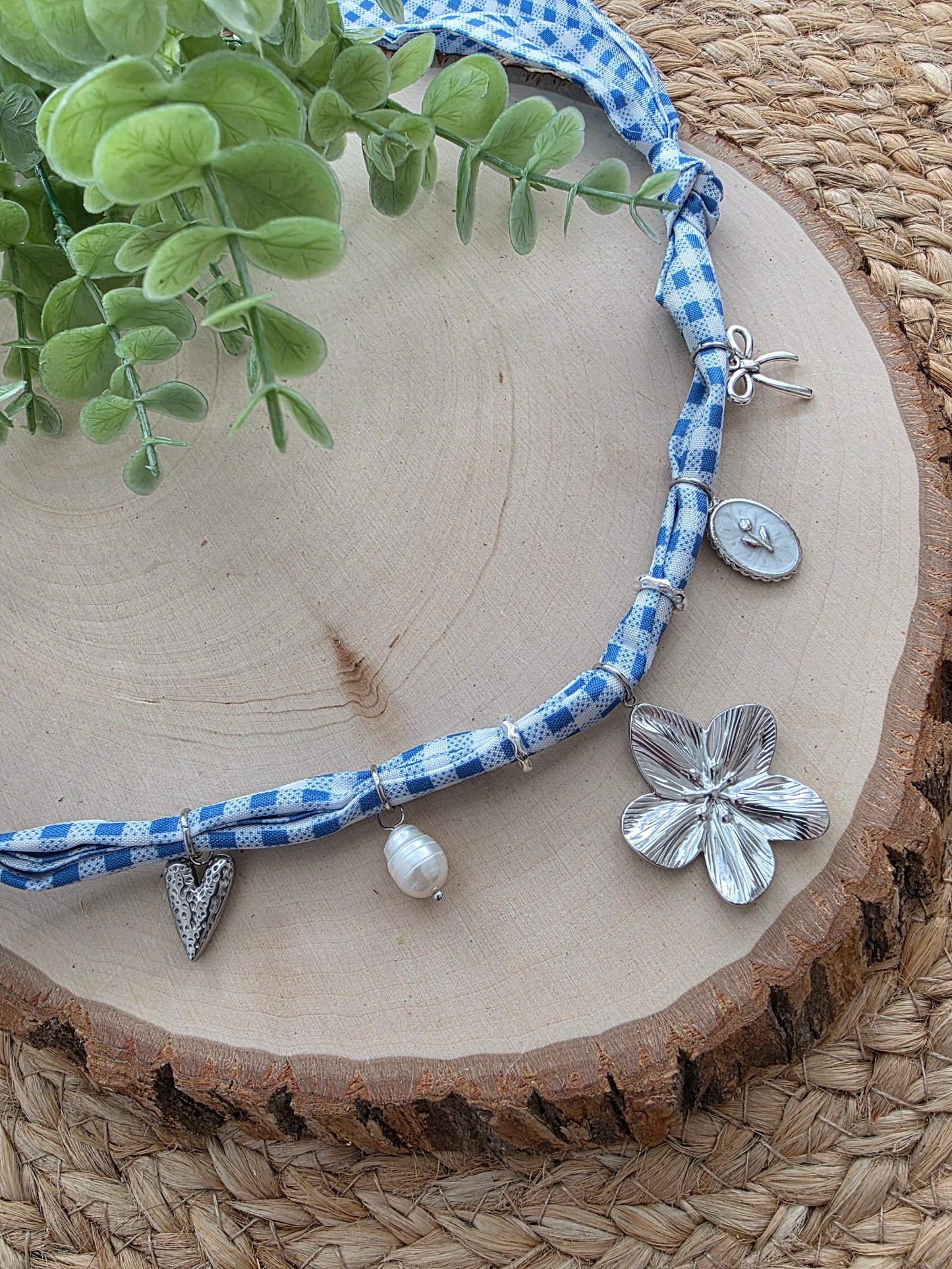 Prairie Blossoms Scarf Charm Necklace