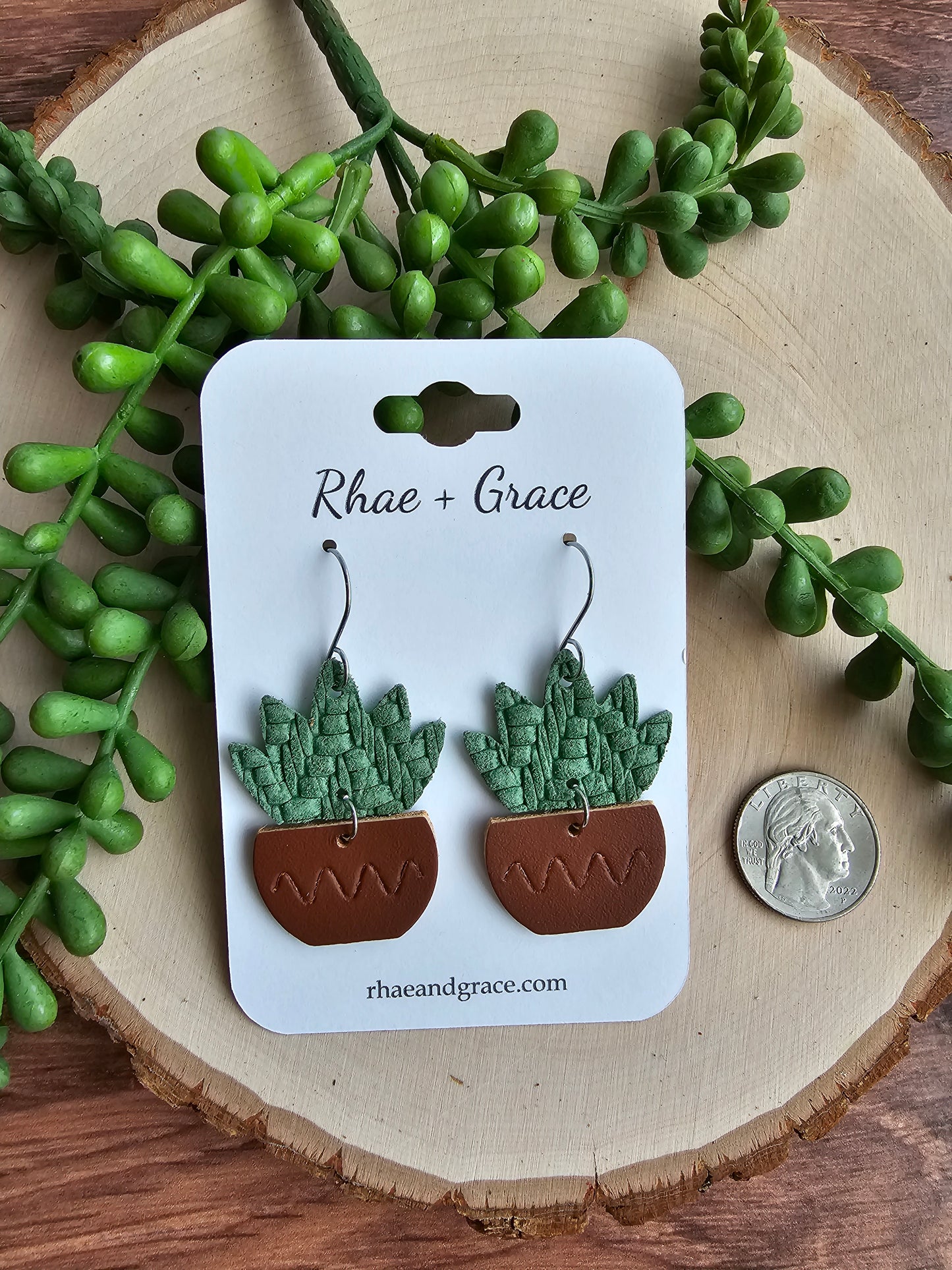 Potted Plant Earrings