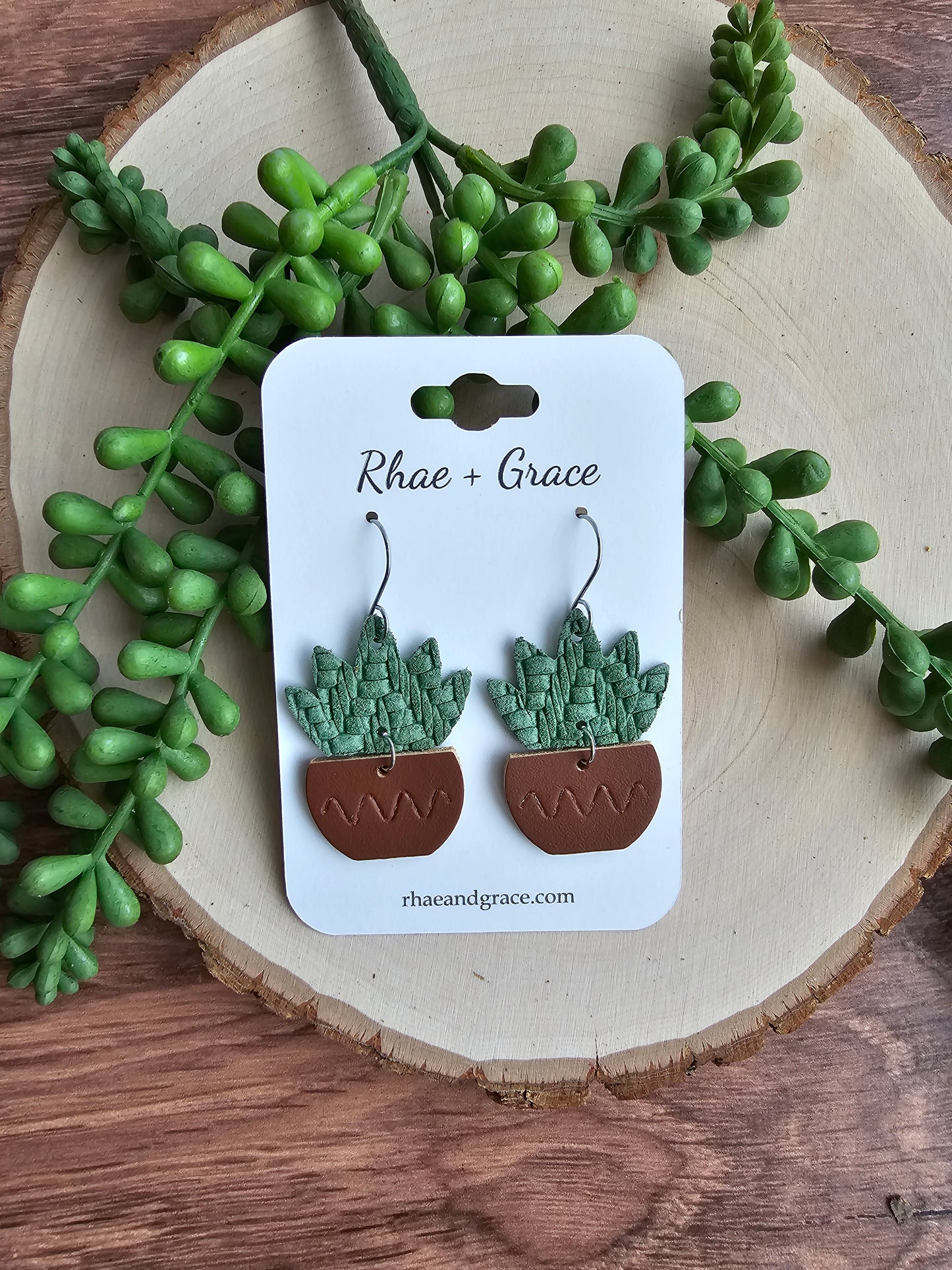 Potted Plant Earrings