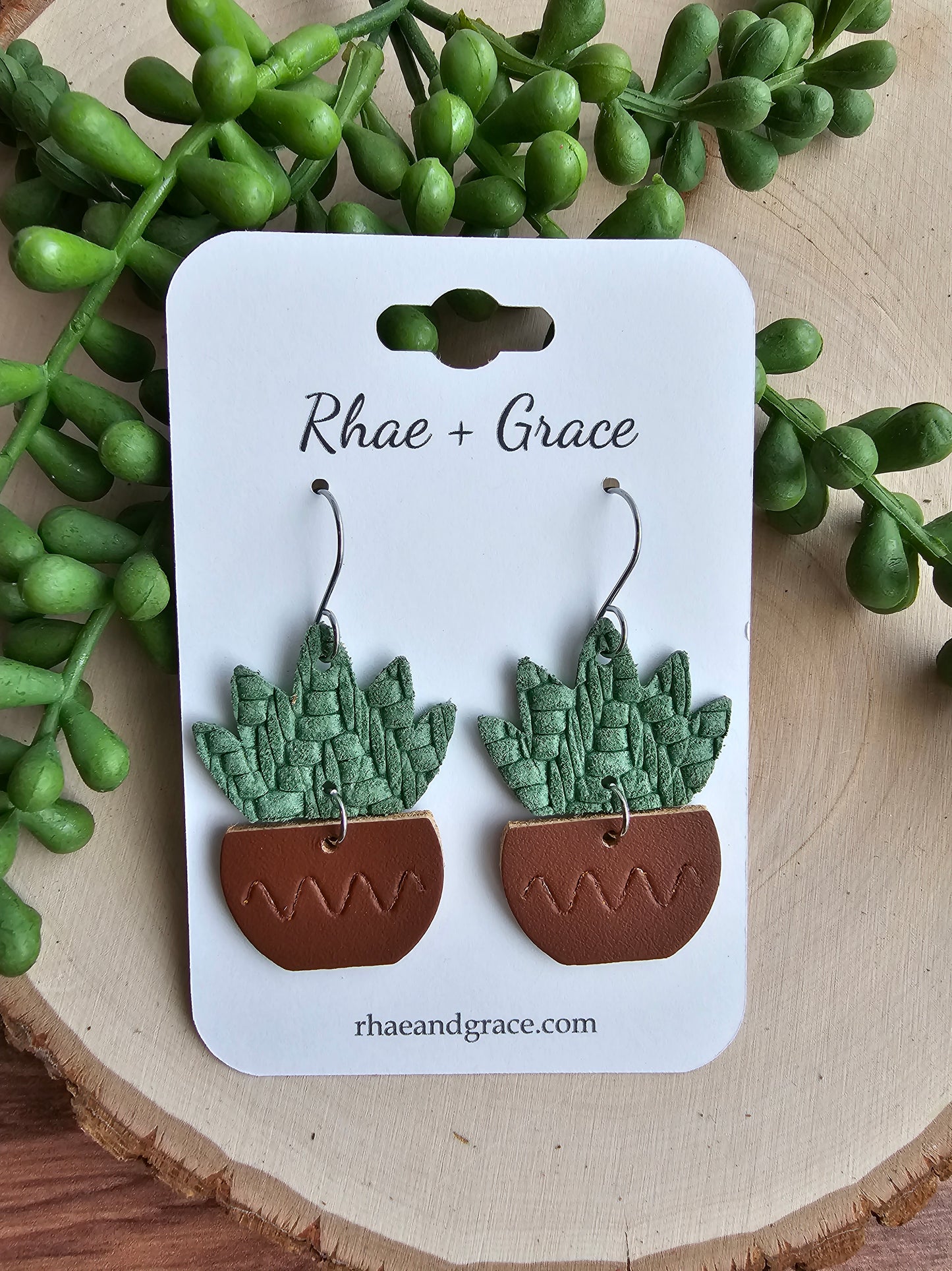 Potted Plant Earrings