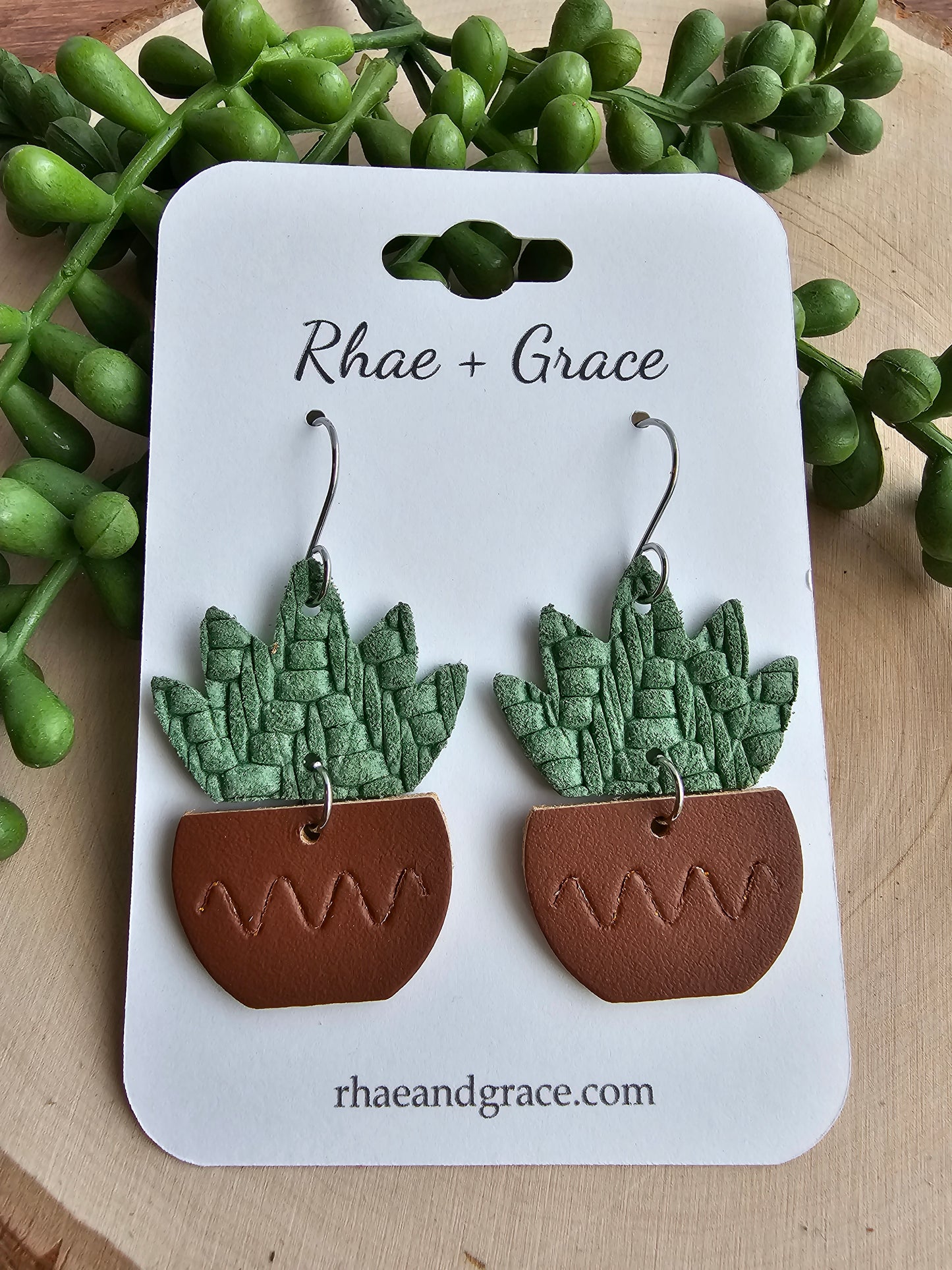 Potted Plant Earrings