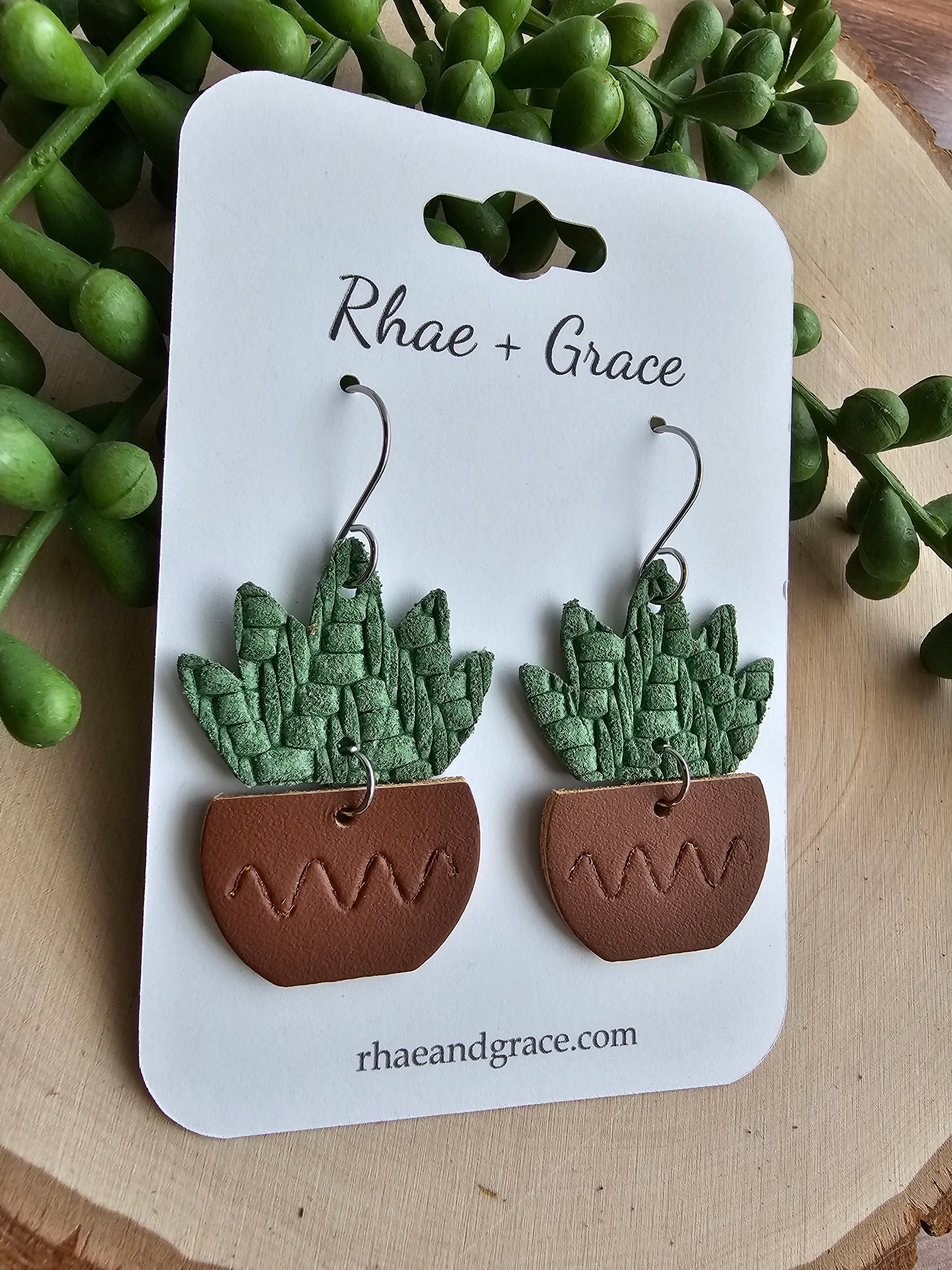 Potted Plant Earrings