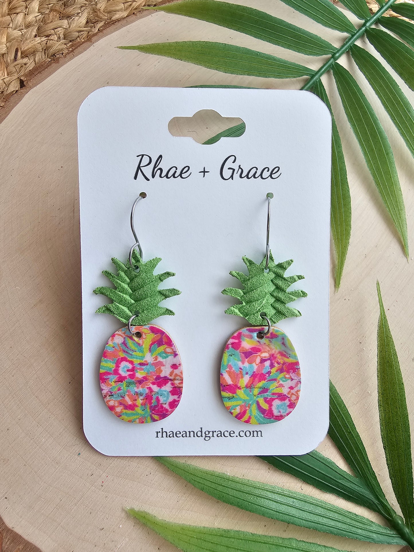 Tropical Oasis Pineapple Earrings