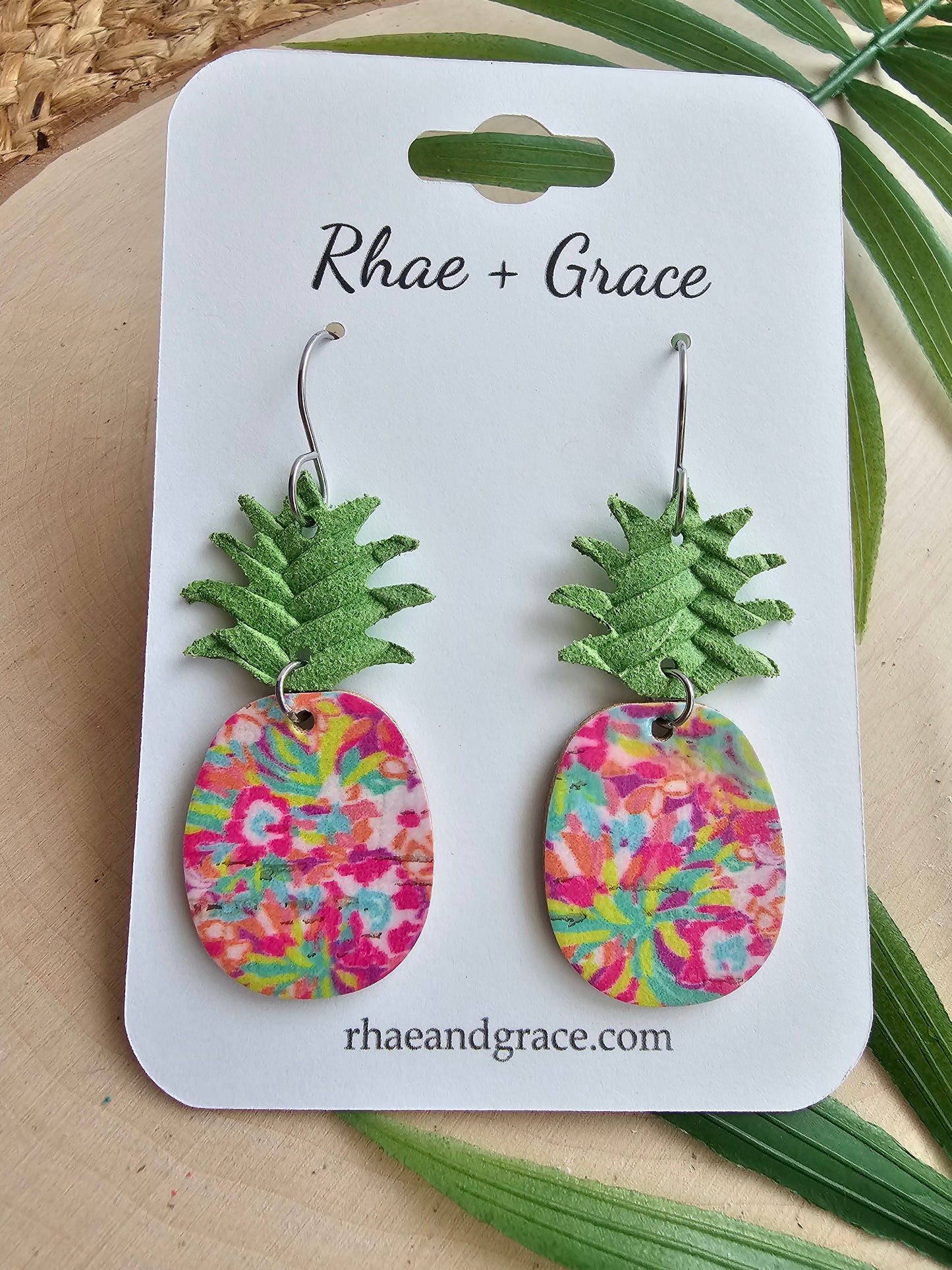 Tropical Oasis Pineapple Earrings