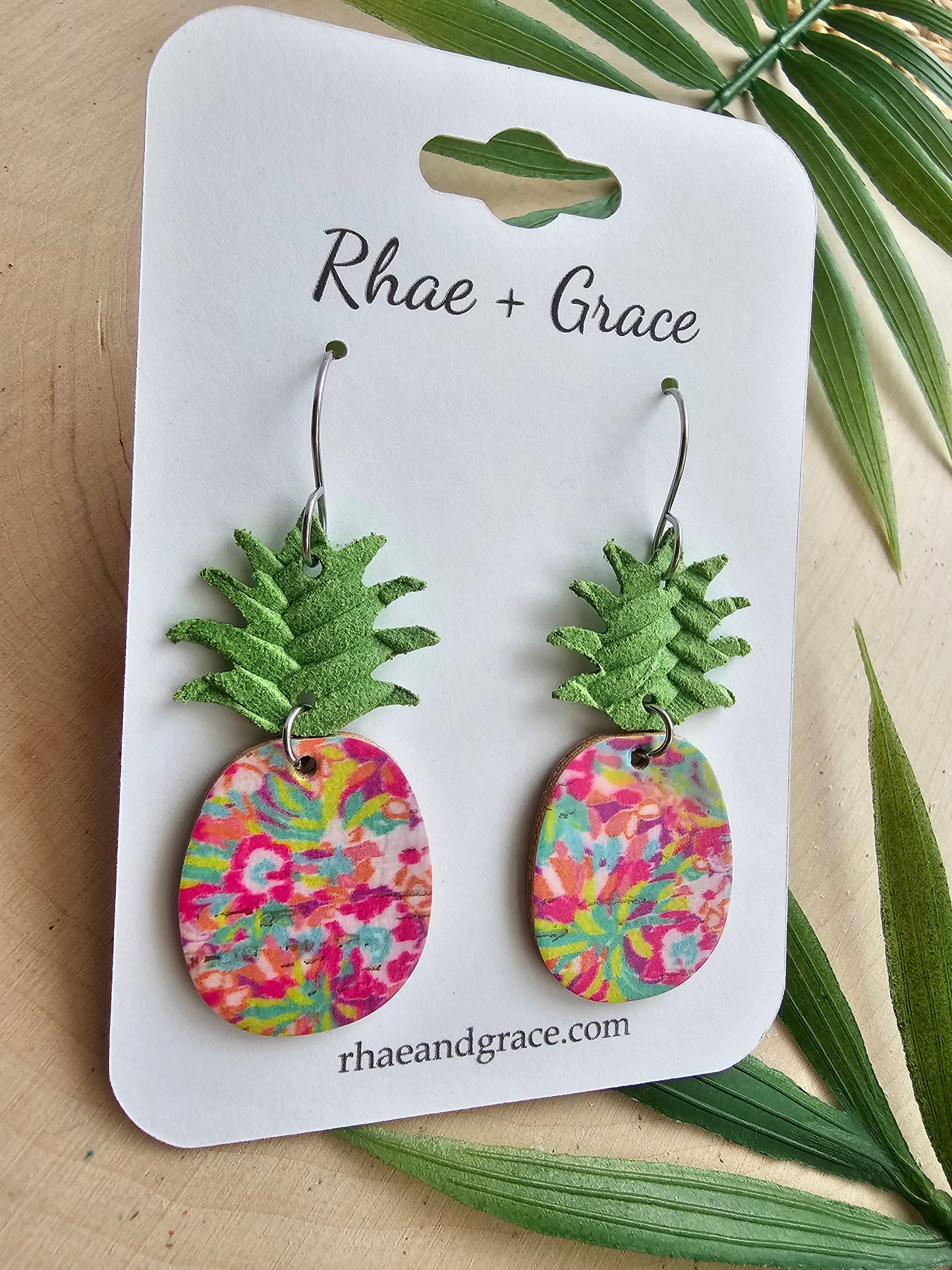 Tropical Oasis Pineapple Earrings