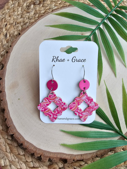 Bahama Sunset Scalloped Diamond Earrings