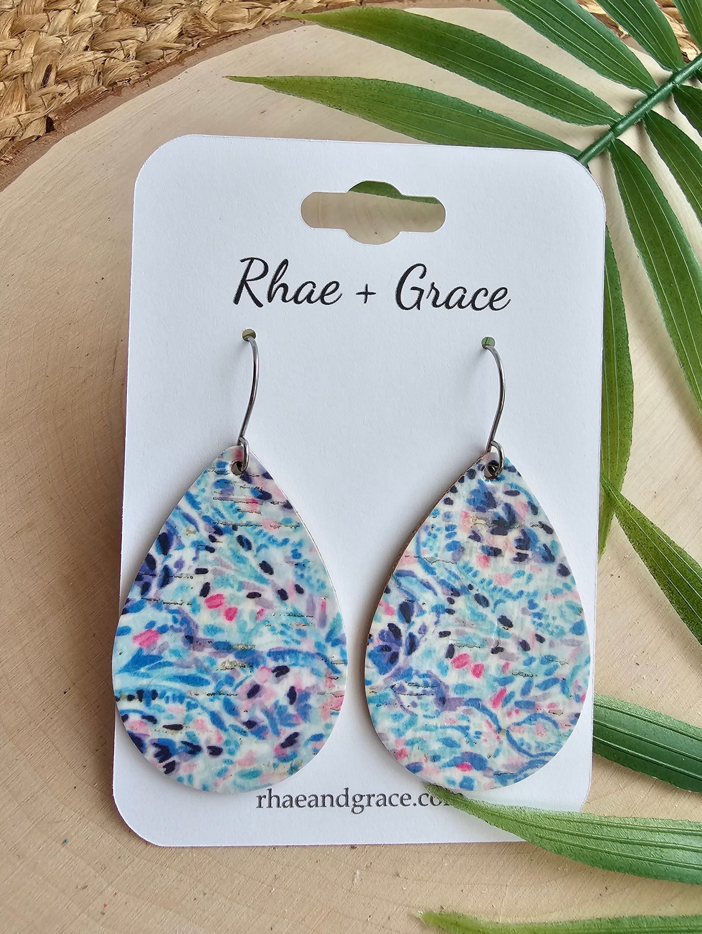 Blue Lagoon Teardrop Earrings - Medium