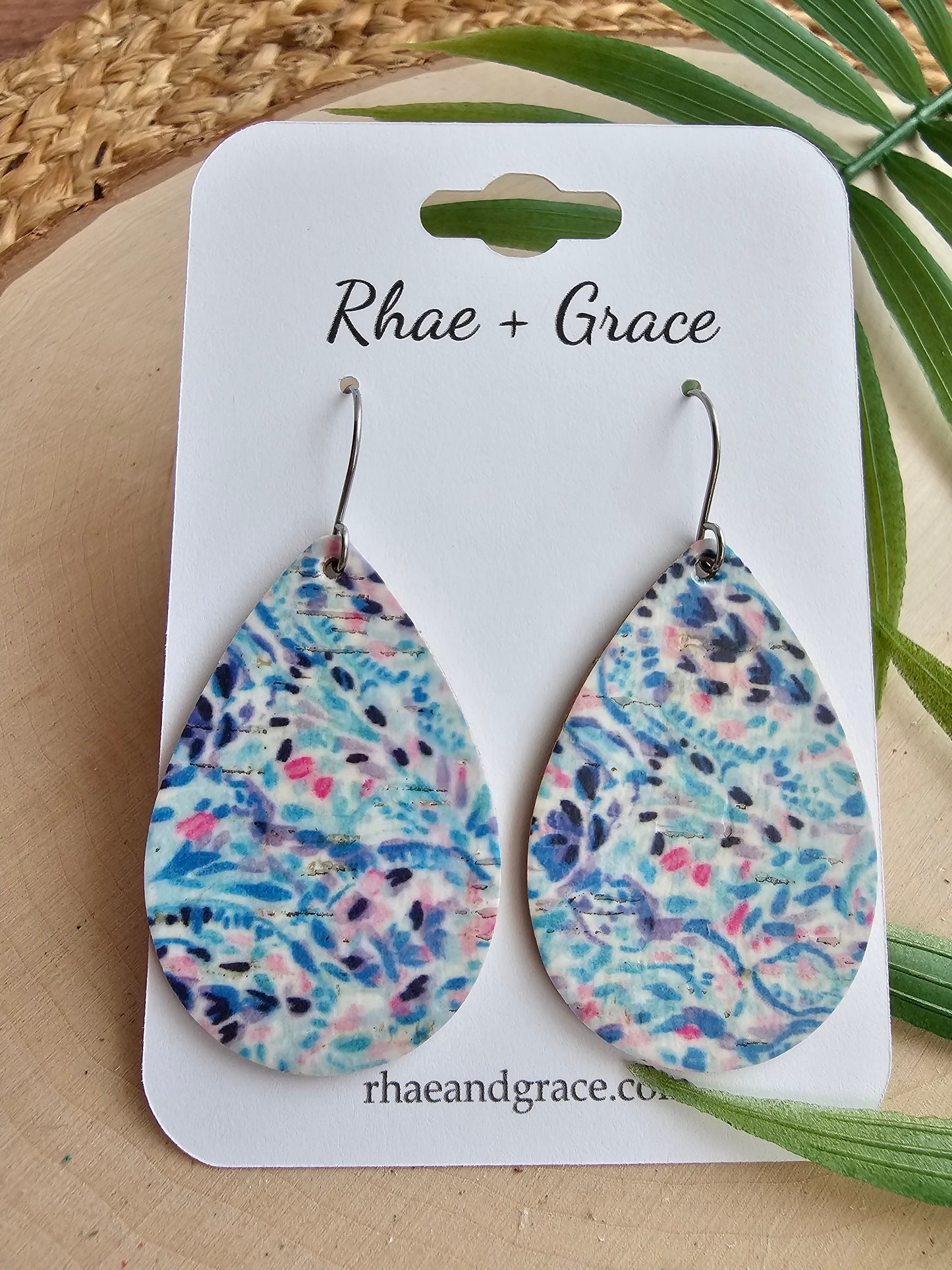 Blue Lagoon Teardrop Earrings - Medium