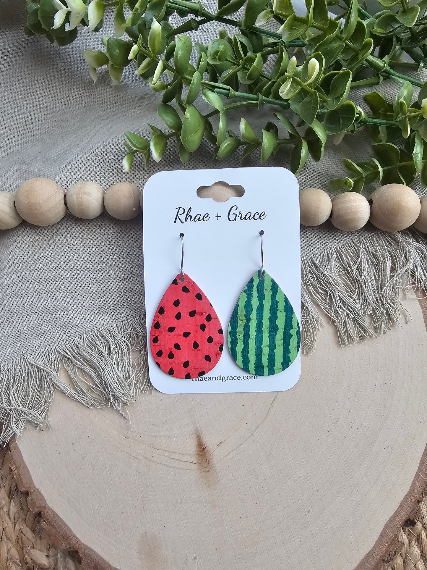 One in a Melon Teardrop Earrings - Medium