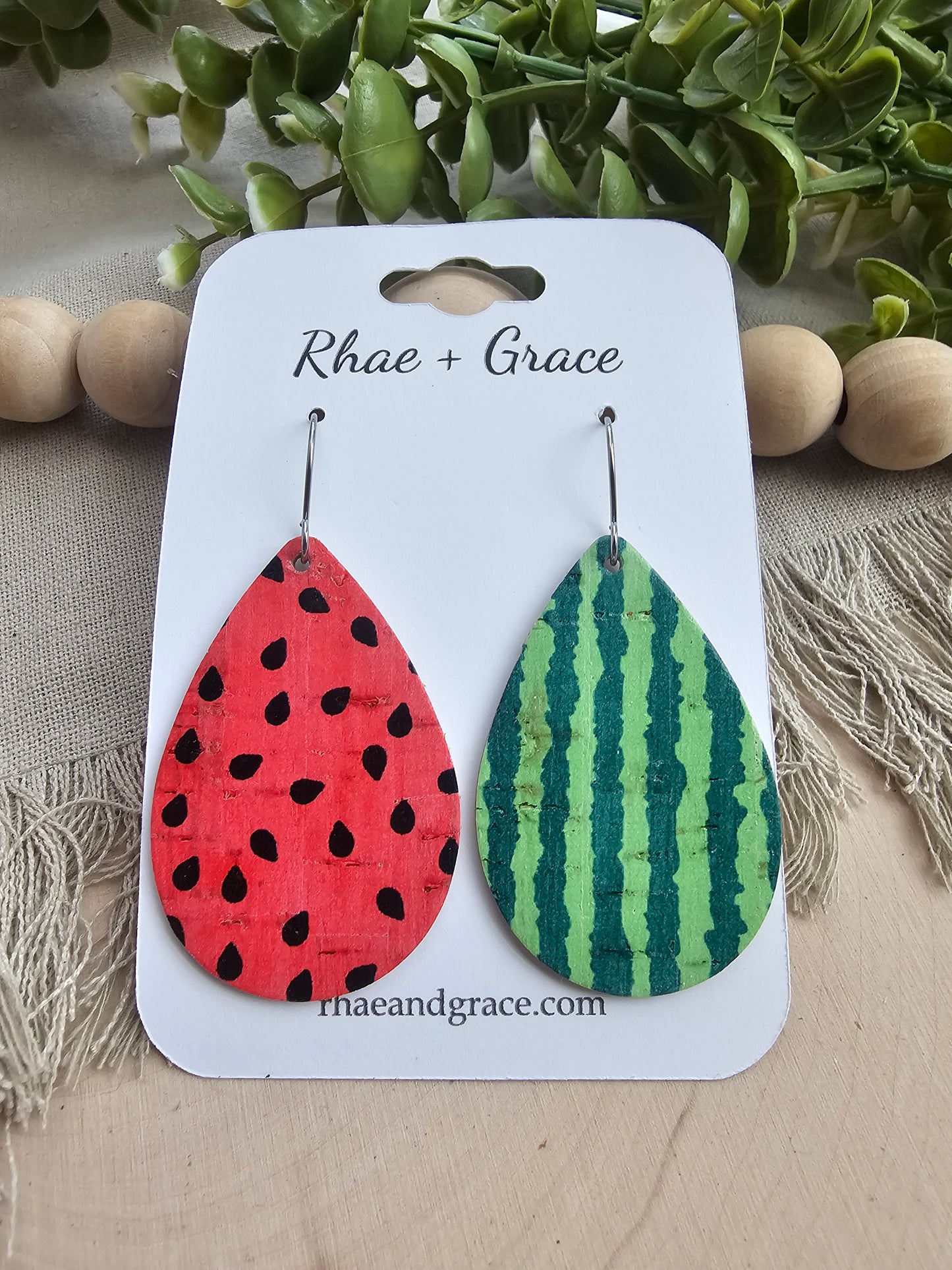 One in a Melon Teardrop Earrings - Medium