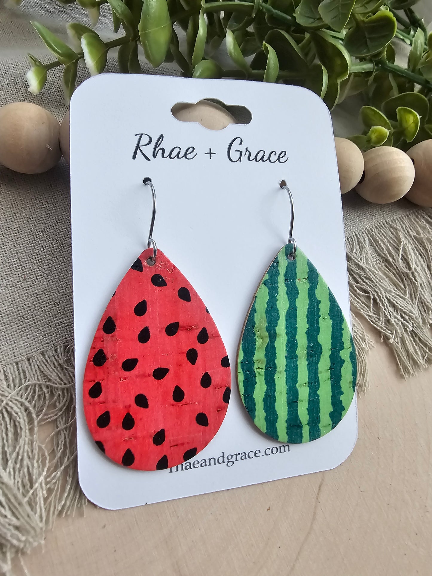 One in a Melon Teardrop Earrings - Medium