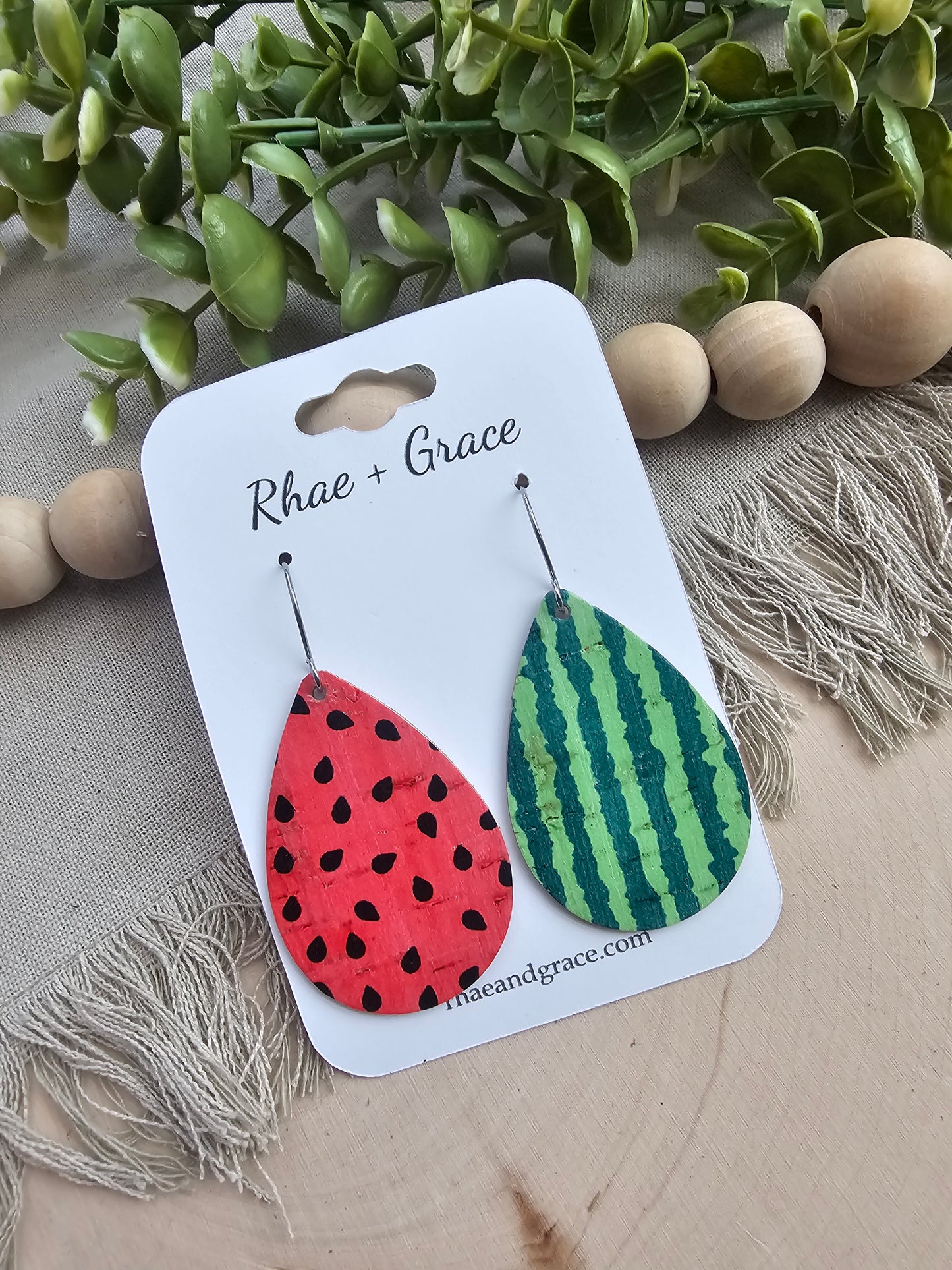 One in a Melon Teardrop Earrings - Medium
