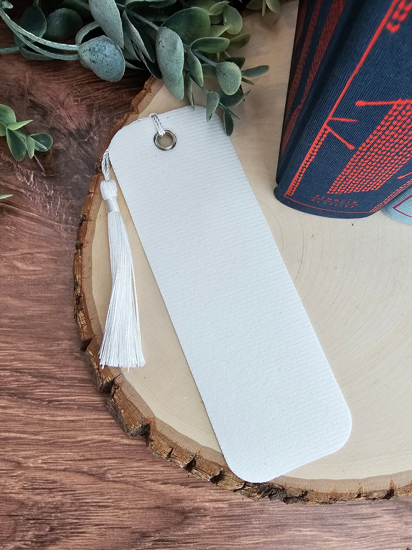 Blue Whale Faux Leather Bookmark