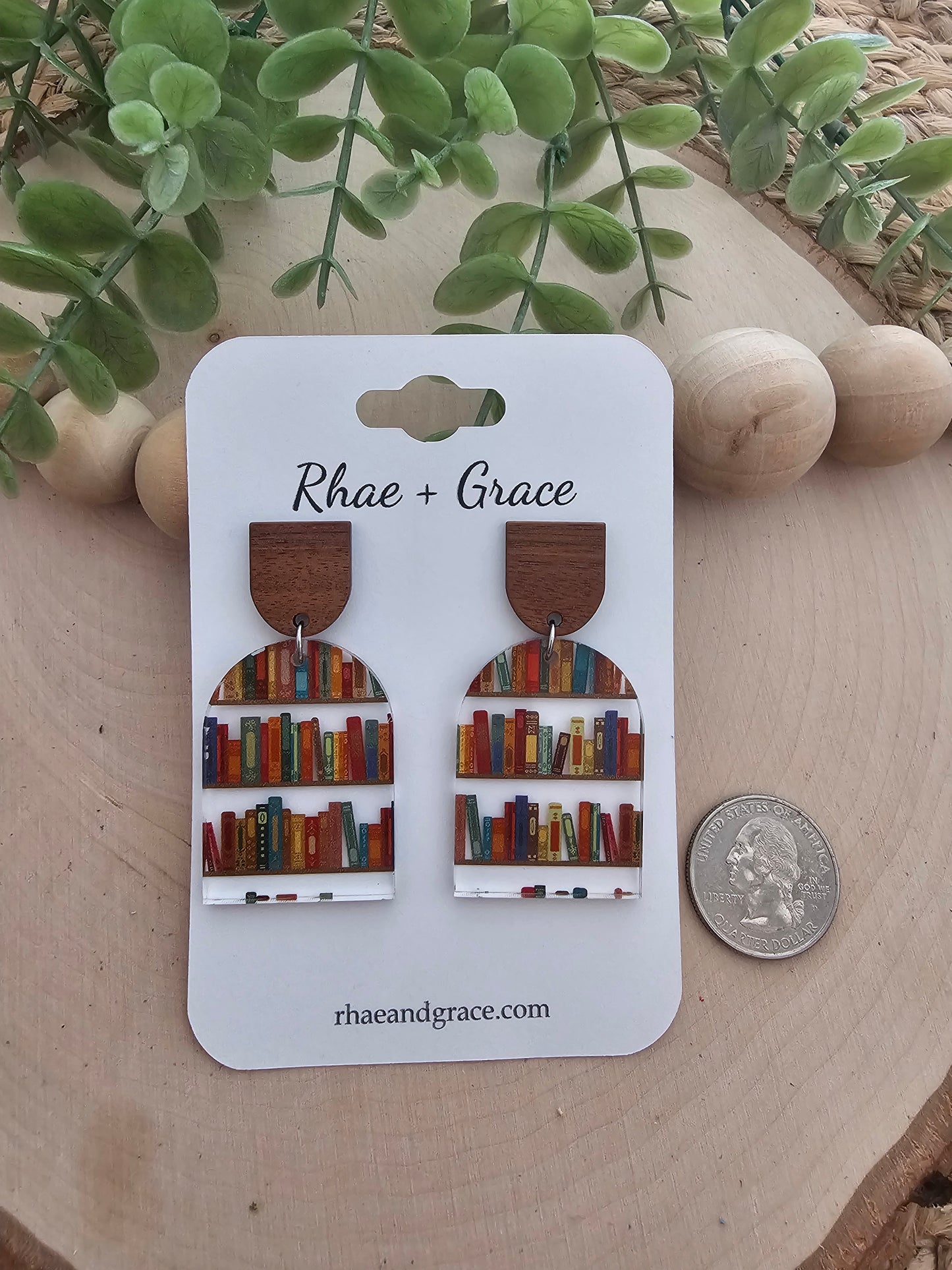 Book Lover Closed Arch Earrings