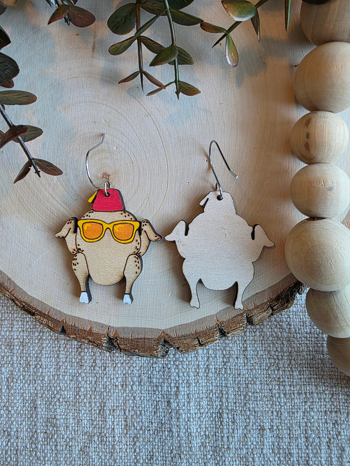 Friendsgiving Turkey Earrings