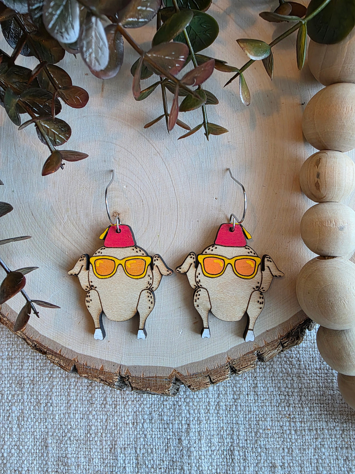 Friendsgiving Turkey Earrings