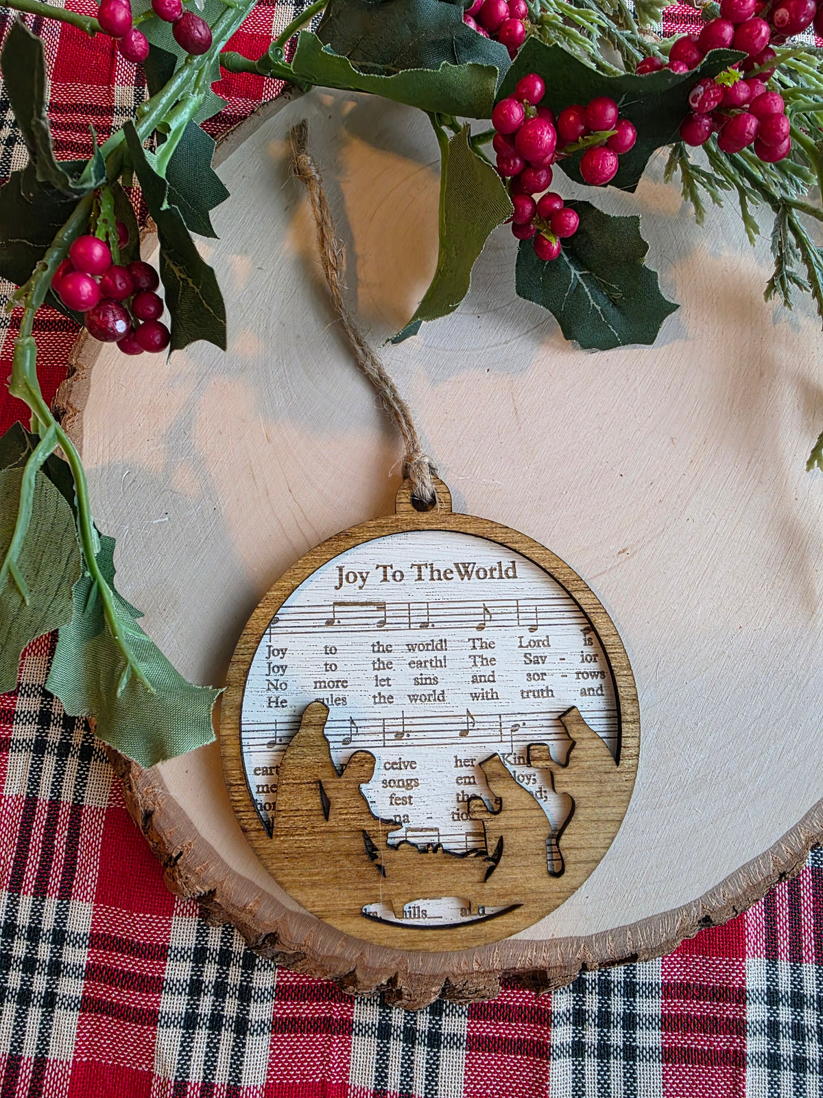Christmas Hymn Ornament - Joy to the World
