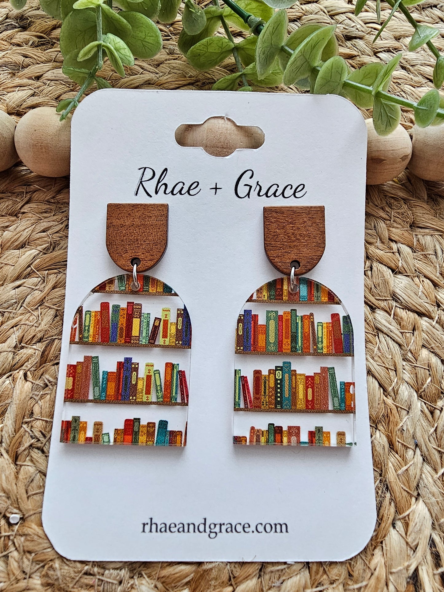 Book Lover Closed Arch Earrings