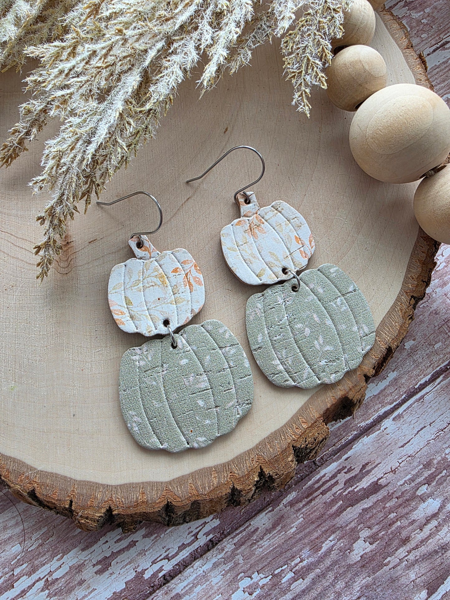 Cinderella Stacked Pumpkin Earrings
