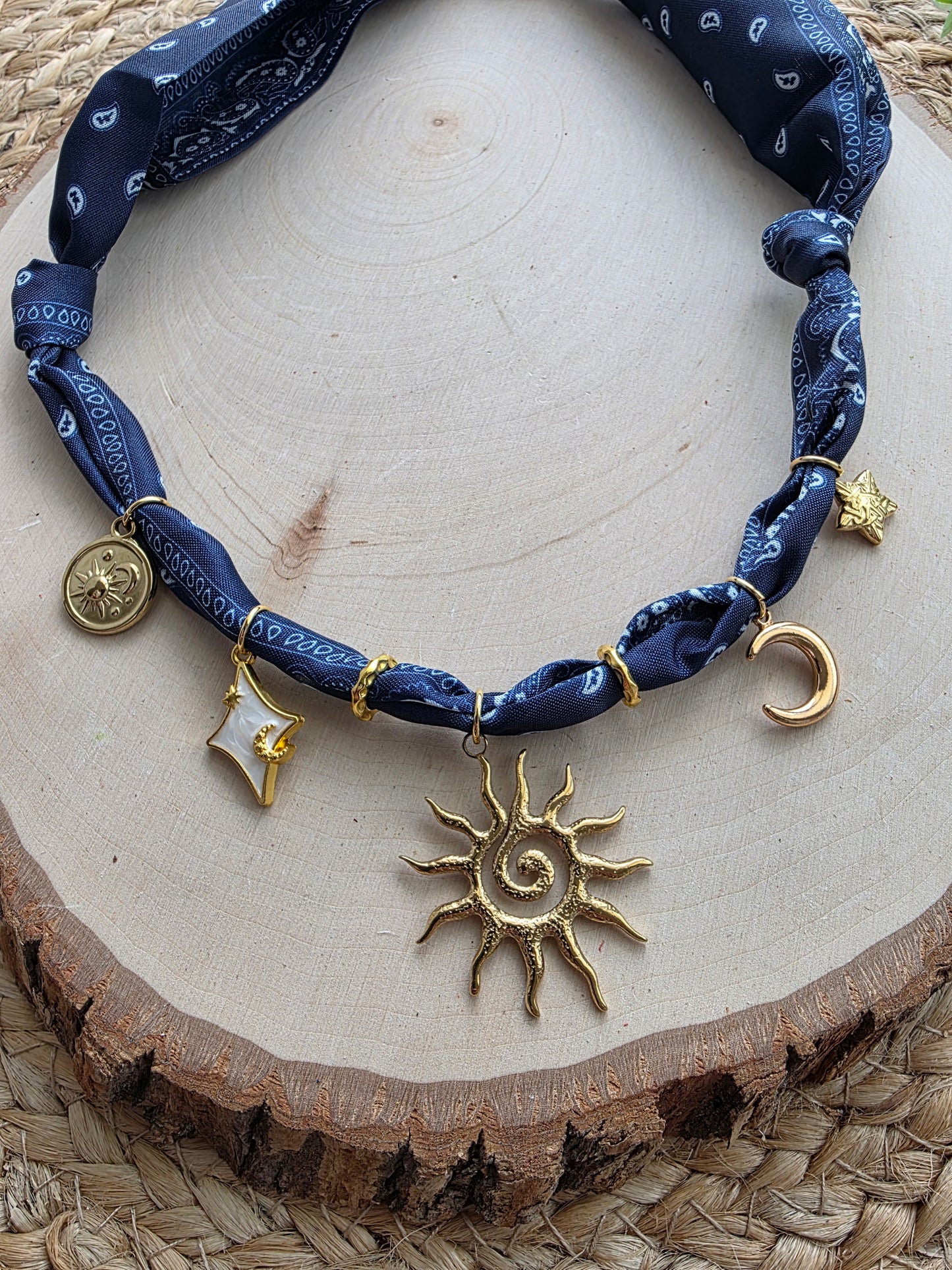 Starfall Dreams Scarf Charm Necklace