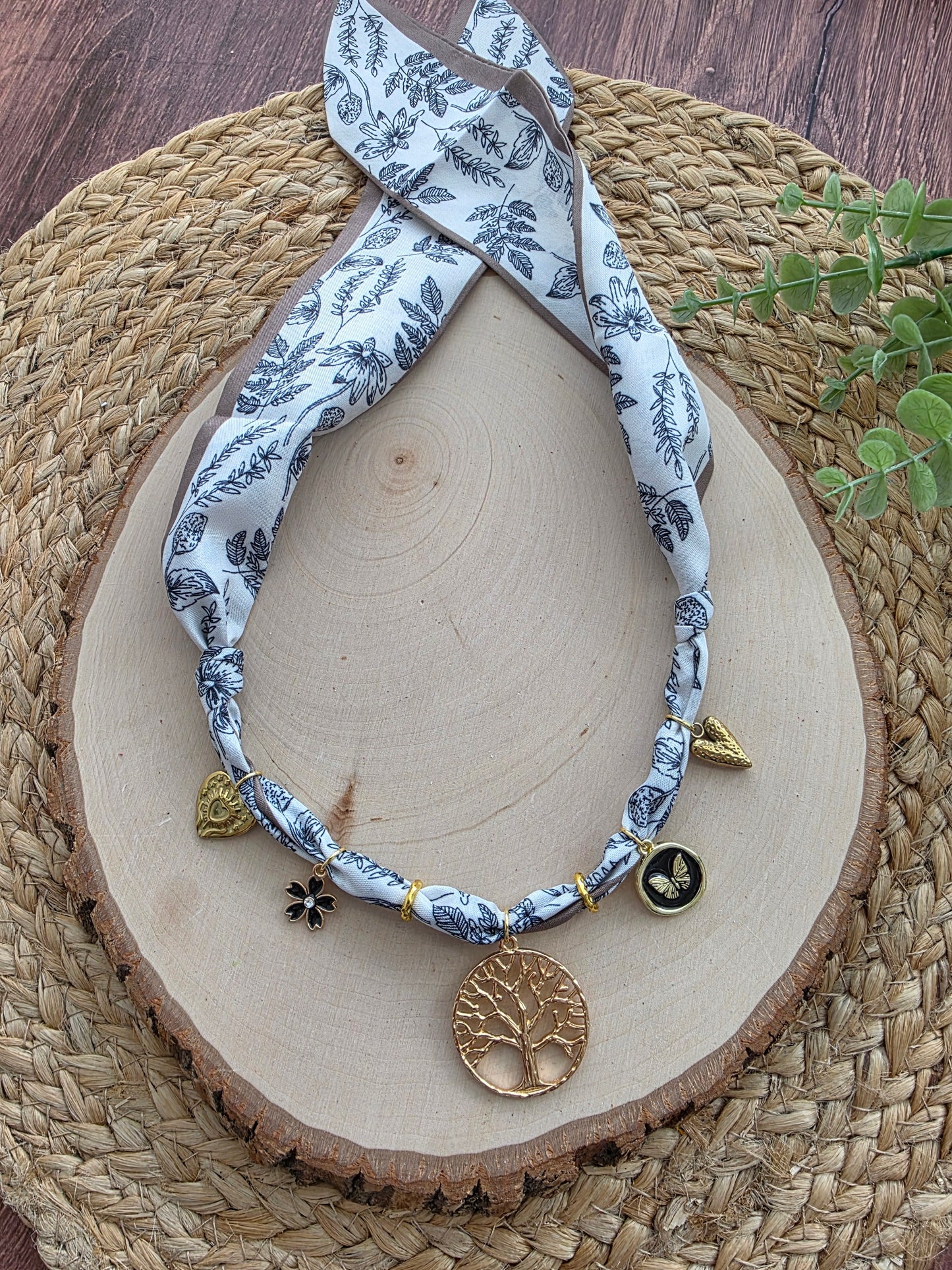 Oak Grove Scarf Charm Necklace