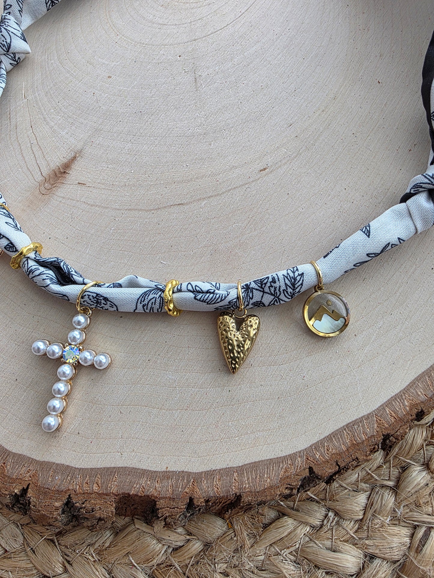 Faith Like A Mustard Seed Scarf Charm Necklace