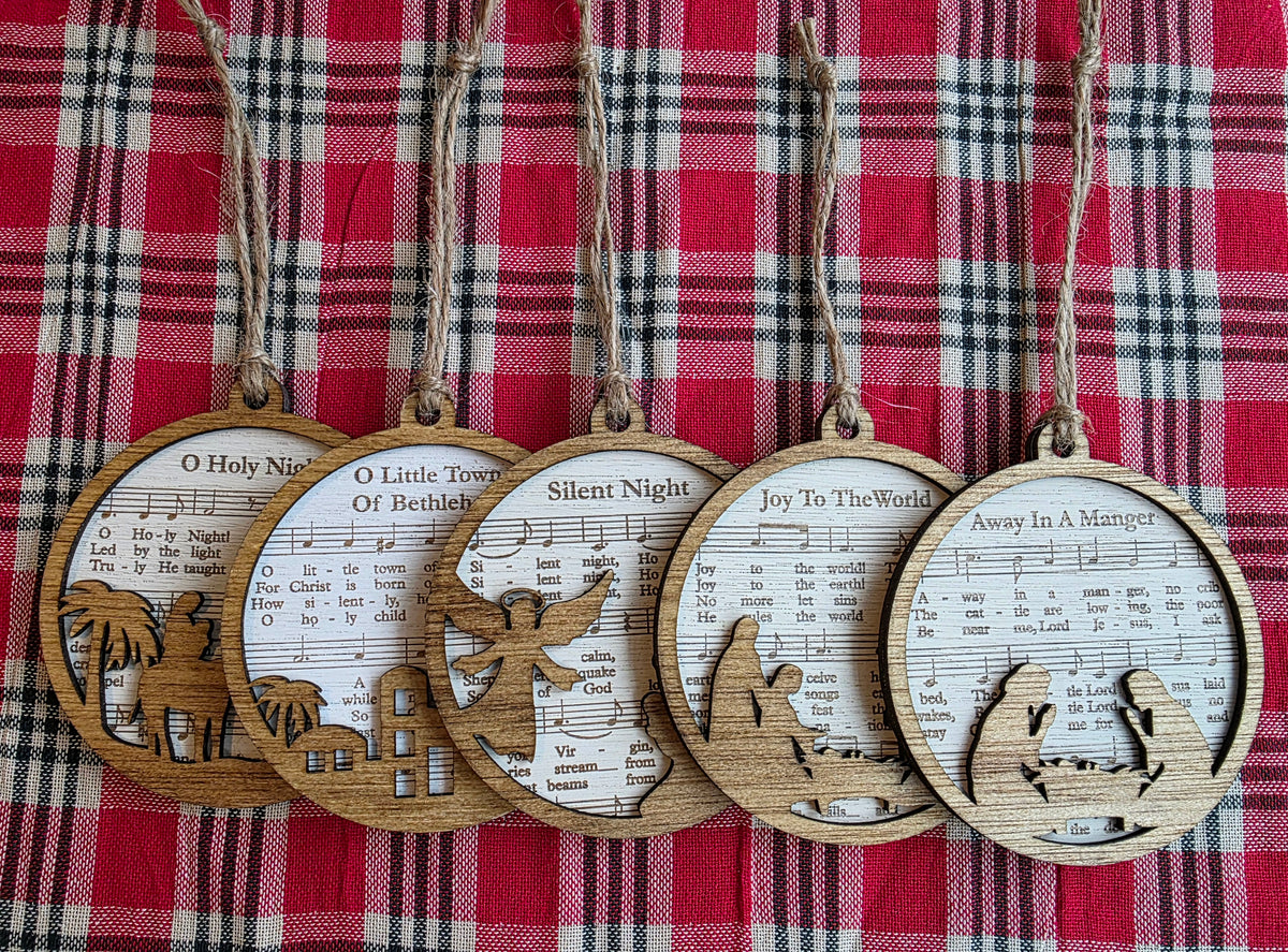 Christmas Hymn Ornament - Whole Set (5 ornaments)