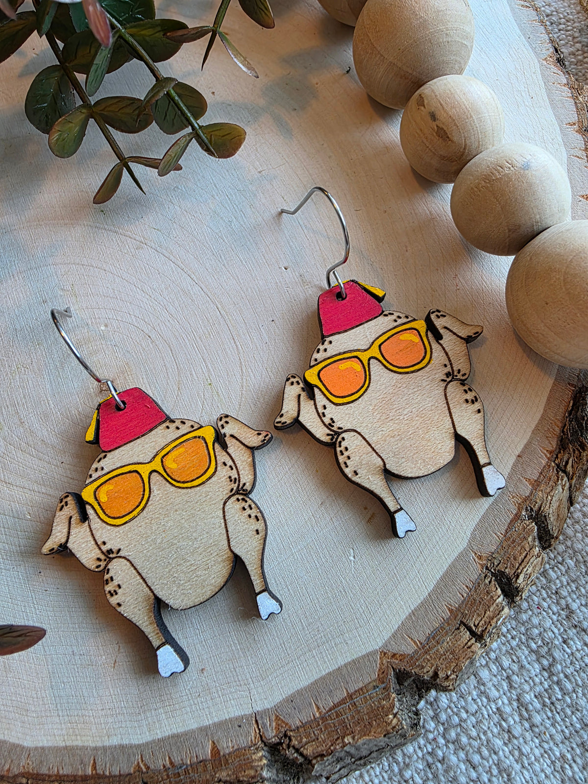 Friendsgiving Turkey Earrings