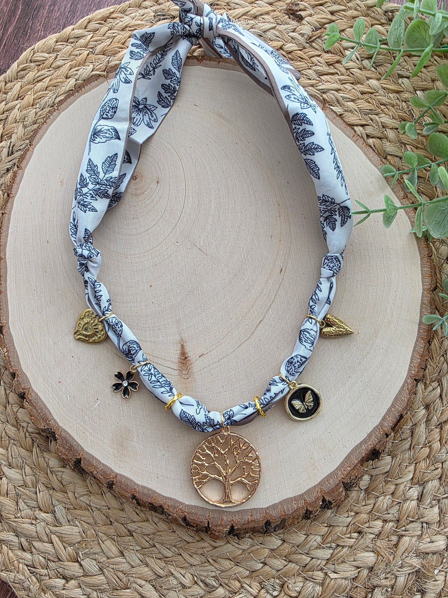 Oak Grove Scarf Charm Necklace