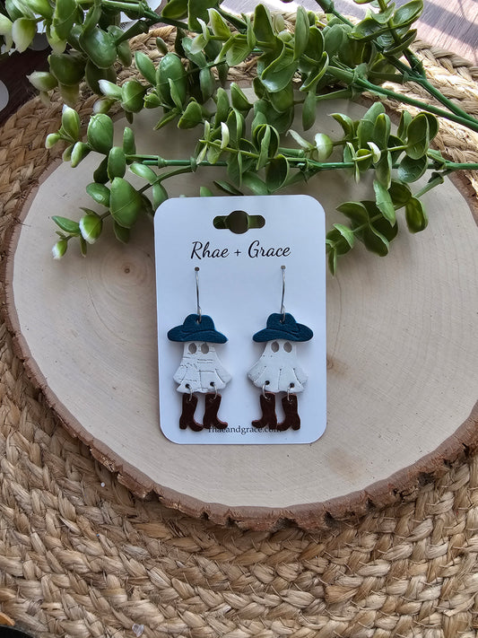 Cowgirl Ghost Earrings