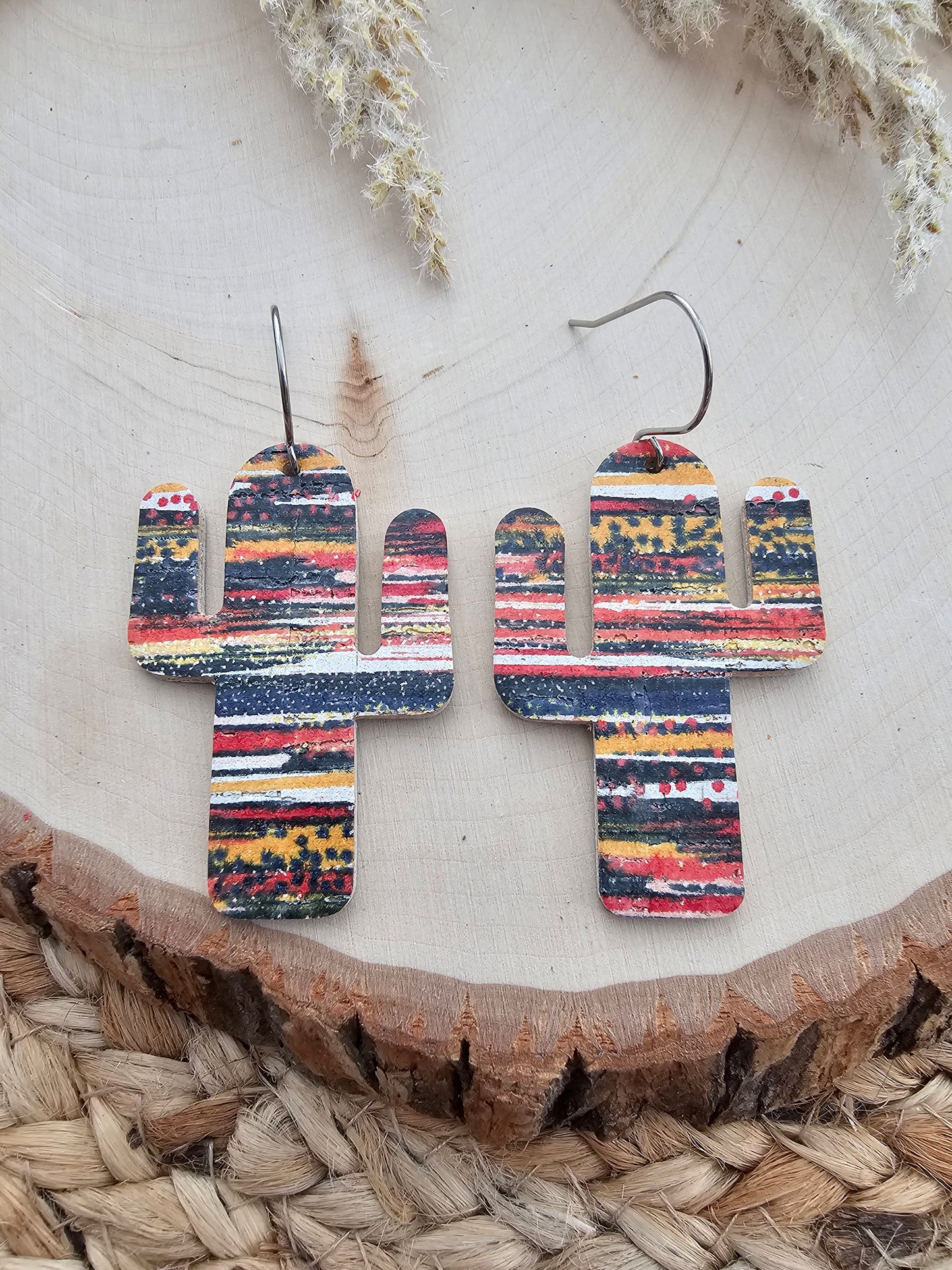 Arizona Sunset Cactus Earrings