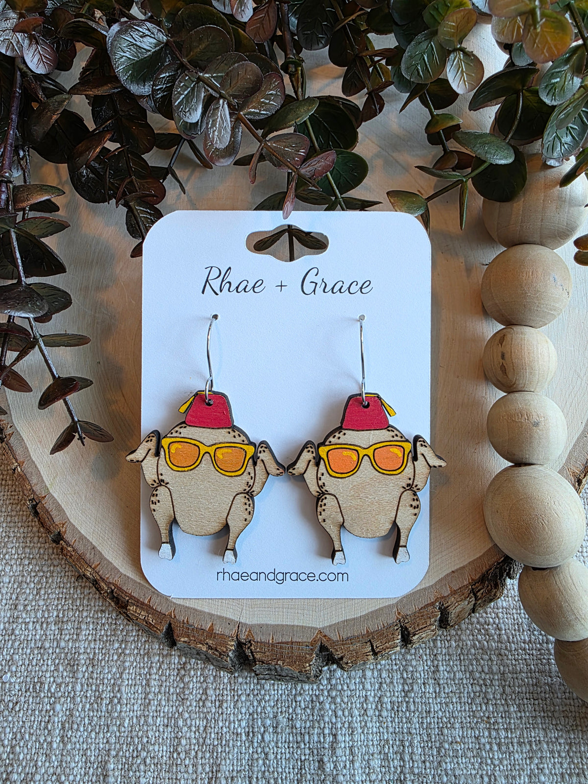Friendsgiving Turkey Earrings