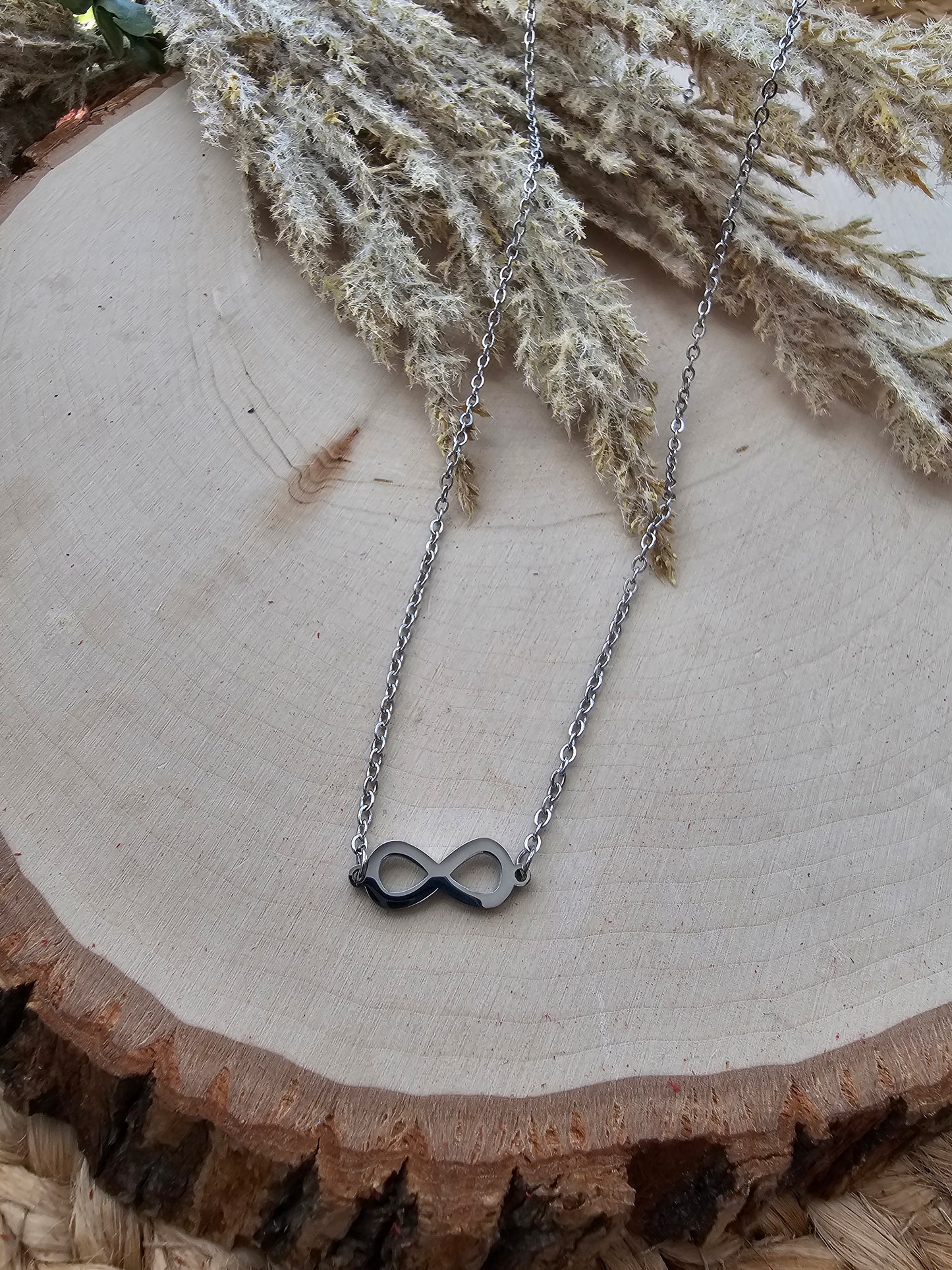 Infinity Necklace - Silver Stainless Steel