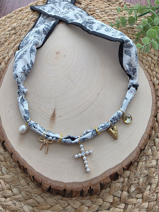 Faith Like A Mustard Seed Scarf Charm Necklace