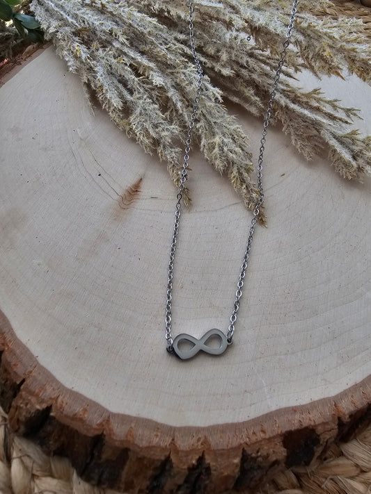 Infinity Necklace - Silver Stainless Steel