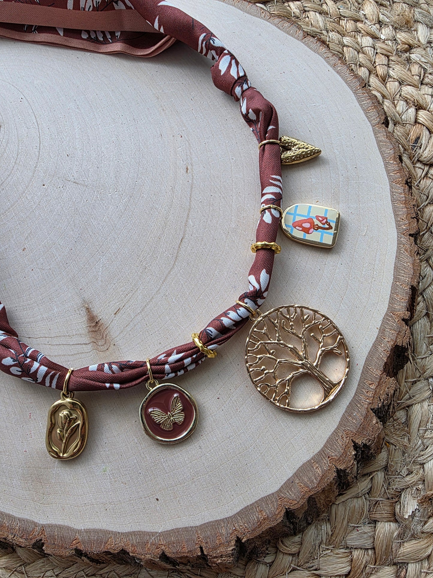 Deep Roots Scarf Charm Necklace