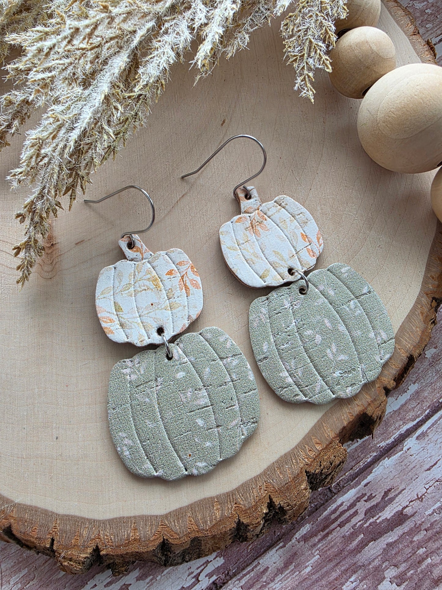 Cinderella Stacked Pumpkin Earrings